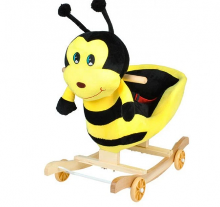 Balansoare si Leagane - Balansoar Pentru Bebelusi, Albinuta, Lemn + Plus, 60 x 34 x  45 Cm