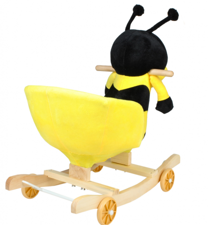 Balansoar Pentru Bebelusi, Albinuta, Lemn + Plus, 60 x 34 x  45 Cm [4]