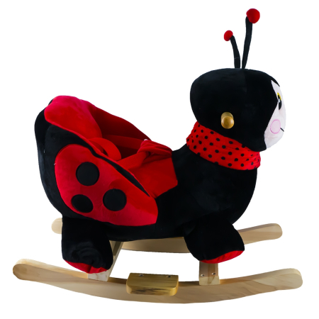 Balansoar Pentru Bebelusi, Buburuza, Lemn + Plus, 60x34x45 Cm [2]