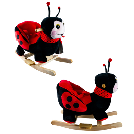 Balansoar Pentru Bebelusi, Buburuza, Lemn + Plus, 60x34x45 Cm [1]