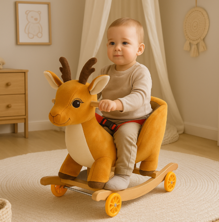 Balansoar Pentru Bebelusi, REN, Lemn + Plus [1]