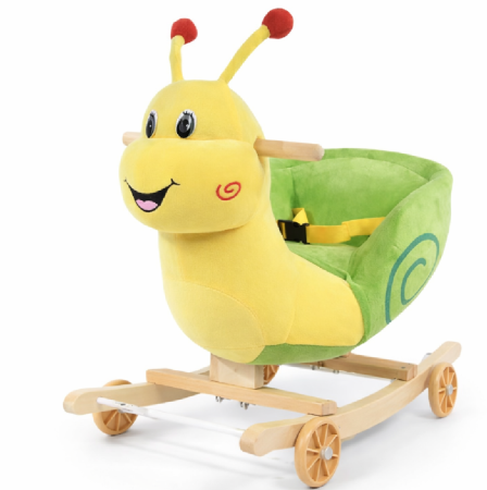 Balansoare si Leagane - Balansoar Plus, 2 in 1, Functie de mergator, Muzical, Melcul cel lenes