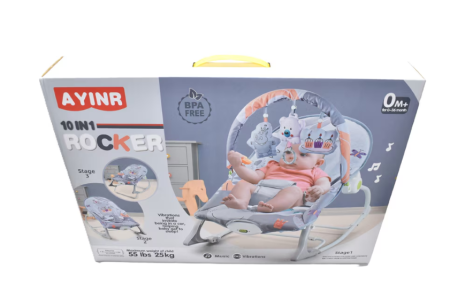 Balansoar si scaun 10 in 1 pentru bebelusi si copii, varsta 0luni +, cu vibratii calmante, greutate maxima admisa 25 kg [1]