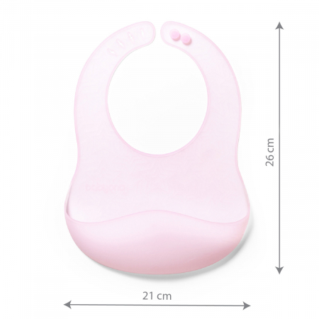 Barbita impermeabila din cauciuc moale si subtire, cu buzunar, peste 6 luni, roz, Babyono [6]