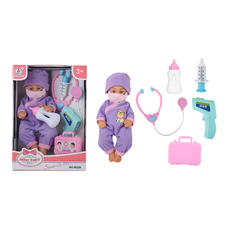 Papusi, plusuri, zane si figurine - Bebelus Cu Accesorii Doctor