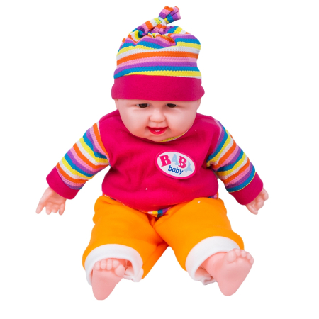 Papusi, plusuri, zane si figurine - Bebelus Happy, 35 cm,copilas