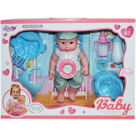 Papusi, plusuri, zane si figurine - Bebelus Muzical Cu Accesorii