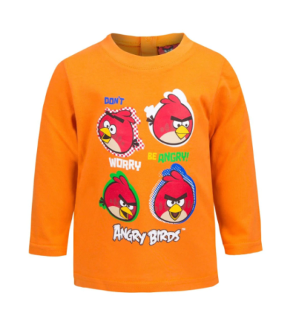 Bluze - Bluza Angry Birds,portocaliu