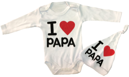 Body - Body cu caciulita ,,I LOVE PAPA,,