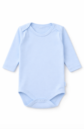 Haine bebe baietei - Body simplu cu mânecă lungă, Albastru