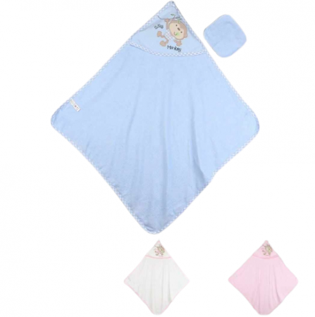 Prosop de baie - Bumbac 100% Dimensiune 85x80 cm, Model maimutica