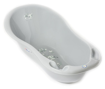 La baita - CADITA COPII 86CM CU SENZOR BUFNITA GRI