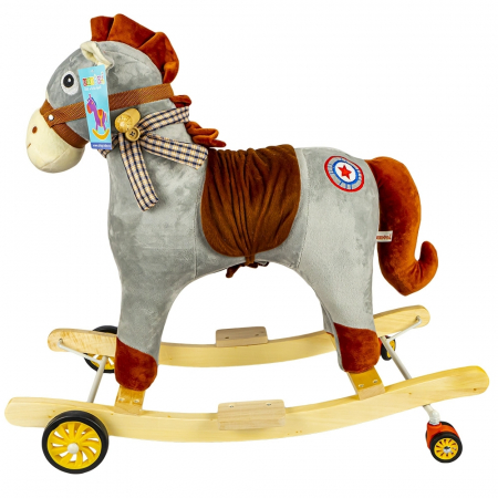 Calut Balansoar, Gri, Cu Rotile, 60 Cm [2]