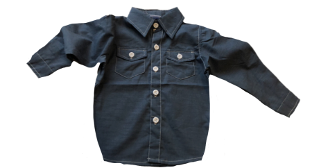 Bluze si pulovere - Camasa gri albastrui,maneca toamna-vara,Vitamins Baby