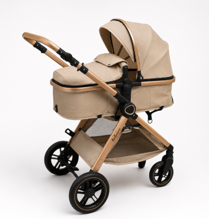 Carucior 2 in 1 - Carucior 2 in 1, Cu landou Reversibil, copertina extensibila, geanta pentru scutece, Belecoo
