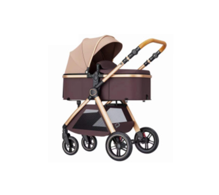 Carucior 2 in 1, Cu landou Reversibil, copertina extensibila, geanta pentru scutece, Belecoo [2]