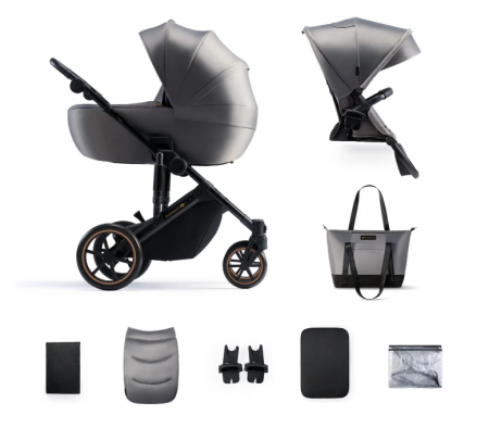 Carucior 2 in 1 - CARUCIOR 2 IN 1 KINDERKRAFT PRIME 2, SHADOW GREY