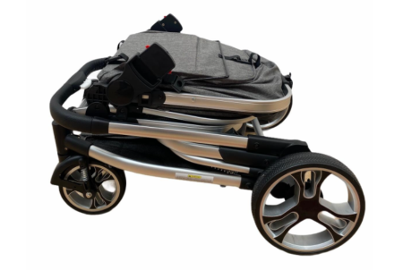 Carucior 2 in 1, Modul sport inclus, Bubu-Still Sun, Strangere troler, Salteluta din bambus,bej [6]