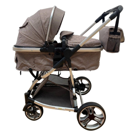 Carucior 2 in 1 - Carucior 2 in 1, Modul sport inclus, Bubu-Still Sun, Strangere troler, Salteluta din bambus,bej