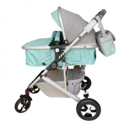Carucior 2 in 1,Modul sport transformabil din landou,Plasa de insecte si geanta de scutece,VERNIL 1 [3]