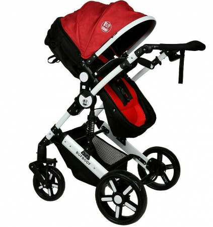 Carucior 2 in 1 reversibil X2 BUF BOOF Red 0 36 luni [5]