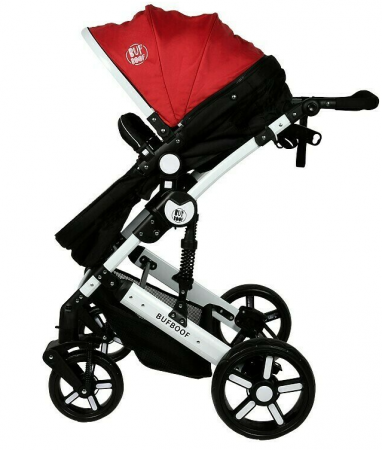 Carucior 2 in 1 - Carucior 2 in 1 reversibil X2 BUF BOOF Red 0 36 luni