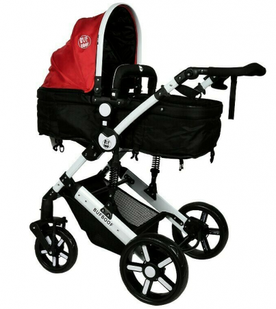 Carucior 2 in 1 reversibil X2 BUF BOOF Red 0 36 luni [2]