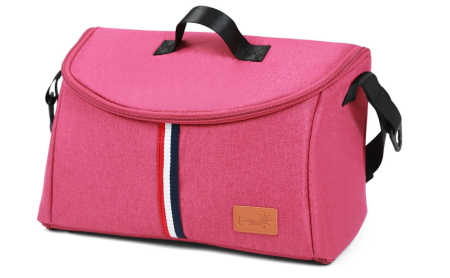 Carucior 2 in 1, Suspensie dubla pe roata, Geanta inclusa, strangere compacta, Bubu-Still, Roz [6]