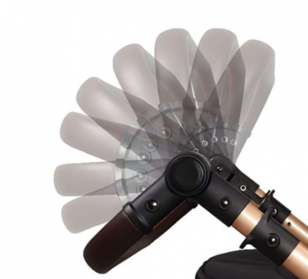 Carucior 2 in 1, Suspensie dubla pe roata, Geanta inclusa, strangere compacta, Bubu-Still, Roz [7]