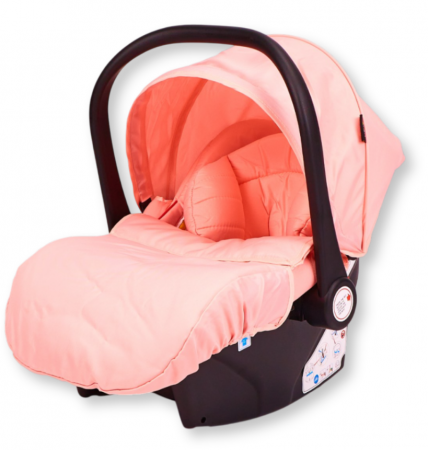 Carucior 3 in 1 Bubu-Still Sun, din aluminiu, maner reversibil si cos auto material dublu, geanta inclusa, roz auriu [9]