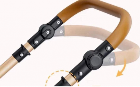 Carucior 3 in 1, Cu landou Reversibil, copertina extensibila, geanta pentru scutece, Belecoo, Cu scoica auto [6]