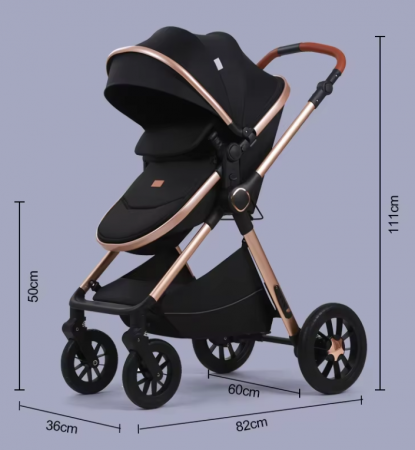 Carucior, 3 in 1, cu suspensii duble si landou reversibil, Element sustinere dublu, 0 luni - 3 ani, Original L-Sun [9]