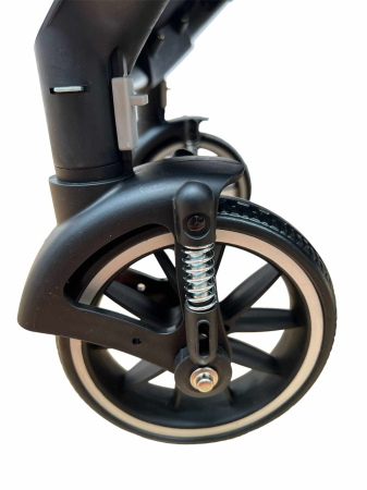 Carucior 3 in 1, dubla suspensie, matlasat, Bubu-Still Sun, 0-36 luni, gri [8]