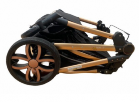 Carucior 3 in 1, Geanta de scutece, cu suspensie, Bubu-Still Sun-gri [5]