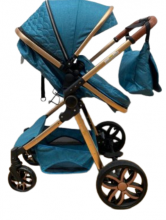 Carucior 3 in 1, Geanta de scutece, cu suspensie, Bubu-Still Sun-gri [3]