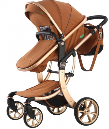 Carucior 3 in 1, Geanta de scutece, Editia Lux, Suspensie pe roata, Kidilo [1]