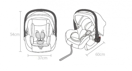 Carucior 3 in 1, Geanta de scutece, Suspensie dinamica pe roata, Parasolar extensibil, Bubu-Still, bej [7]