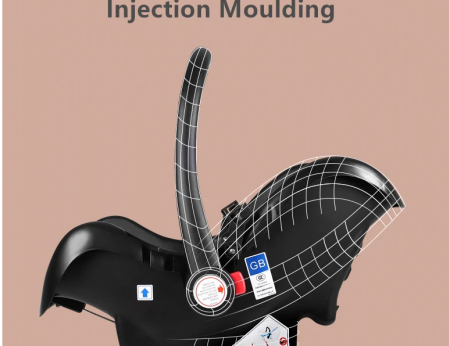 Carucior 3 in 1, Geanta de scutece, Suspensie dinamica pe roata, Parasolar extensibil, Bubu-Still, bej [4]