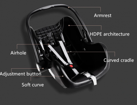 Carucior 3 in 1, Geanta de scutece, Suspensie dinamica pe roata si cadru, albastru gradient [4]