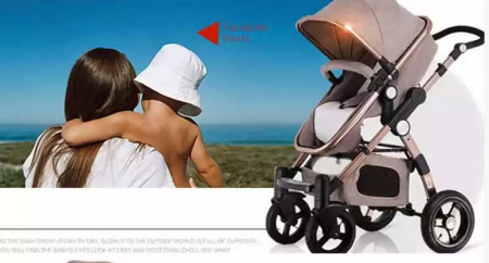 Carucior 3 in 1, Geanta de scutece, Saltea groasa de infasat, Suspensie pe roata, Bubu-Still Sun albastru antracit [5]