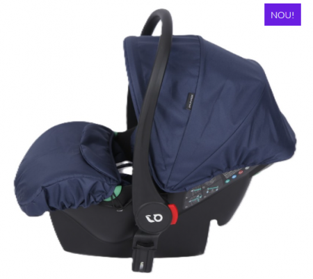 Carucior 3 in 1, Suspensie pe roata,Bubu-Still Sun albastru perlat [5]