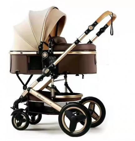 Carucior 3 in 1, Geanta de scutece, Suspensie pe roata, Bubu-Still Sun crem [3]