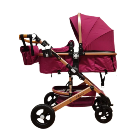 Carucior 3 in 1, Geanta de scutece, Suspensie pe roata, Bubu-Still Sun MOV [1]