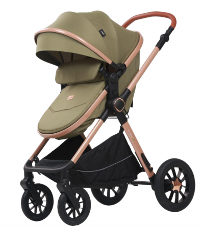 Carucior 3 in 1, Geanta de scutece, Suspensie pe roata si cadru, Bubu-Still Kidilo, Gri [2]