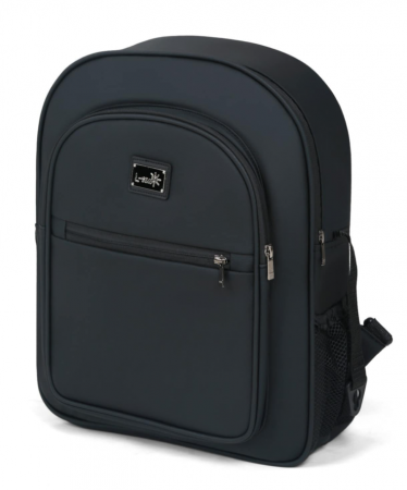 Carucior 3 in 1, 0-36 luni, Colectia Fizio-Lux G8, Piese distincte, Cu Suspensii, Landou reversibil, Husa de ploaie si insecte, Geanta de scutece, Manusi de protectie, Eco-piele, Negru antracit [5]