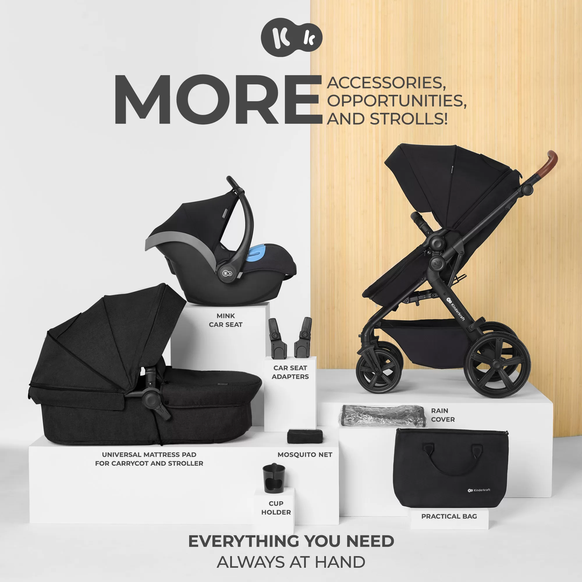 CARUCIOR 3 IN 1 KINDERKRAFT A-TOUR, BLACK [6]