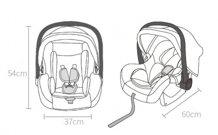 Carucior 3 in 1, Suspensie dubla pe roata, Geanta inclusa, strangere compacta, Belecoo, bej uni [9]