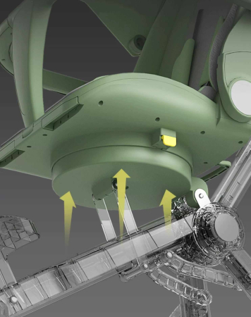 Carucior bebe cu copertina retractabila pentru protectie UV, 6 si 36 luni, reversibil, pliere compacta tip troler pentru avion, lumini si muzica, negru [4]