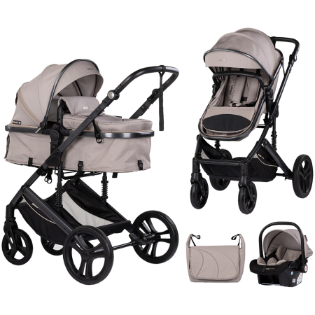 Pentru bebe - Carucior Chipolino Amore 3 in 1 latte