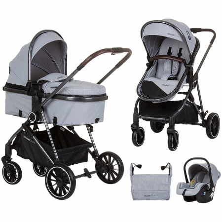 Carucior 3 in 1 - Carucior Chipolino Aura 3 in 1 ash grey